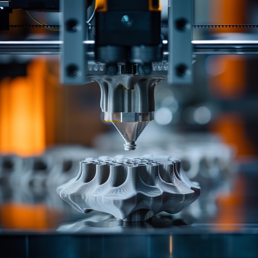 3D printer creating a prototype part as part of custom manufacturing process in India