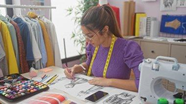 Designer creating custom clothing designs for India’s apparel manufacturing and sourcing industry