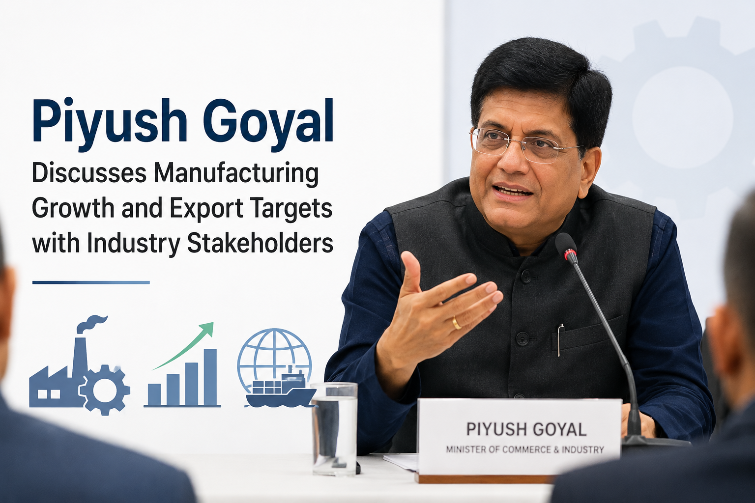 Piyush Goyal Discusses Manufacturing Growth and Export Targets with Industry Stakeholders